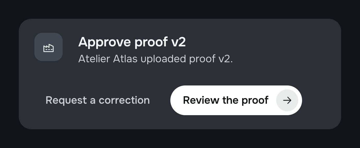 Cardgo: proofs and approvals.